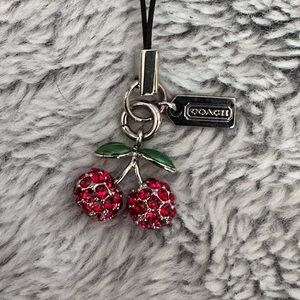 Coach Crystal Cherries Phone Lanyard Charm (Mini)